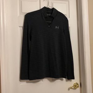 Under Armour | Fitted Heatgear Women’s Black Quarter Zip | Size M